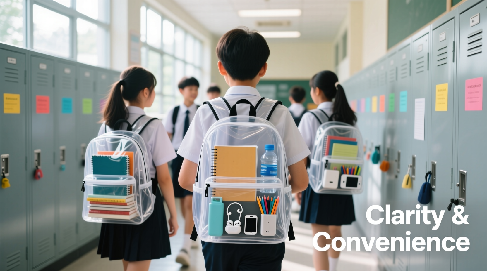 why are transparent backpacks popular in schools now