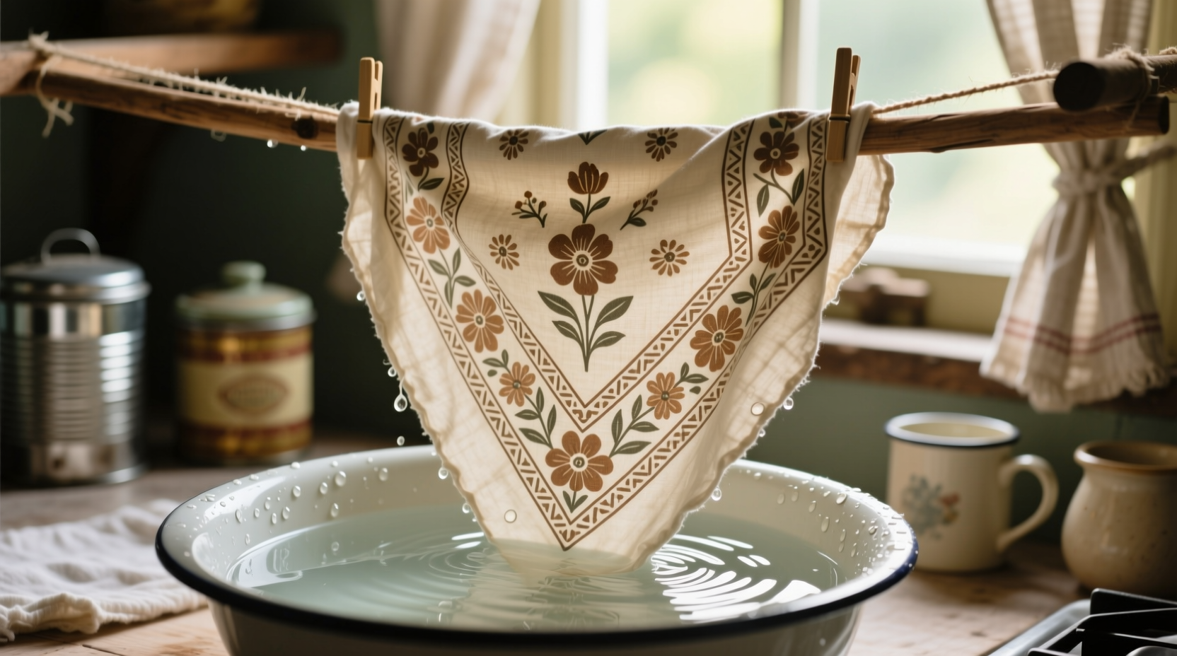 how to refresh vintage bandanas without fading prints