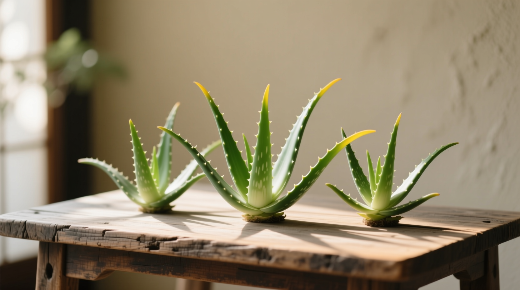 small aloe vera plants