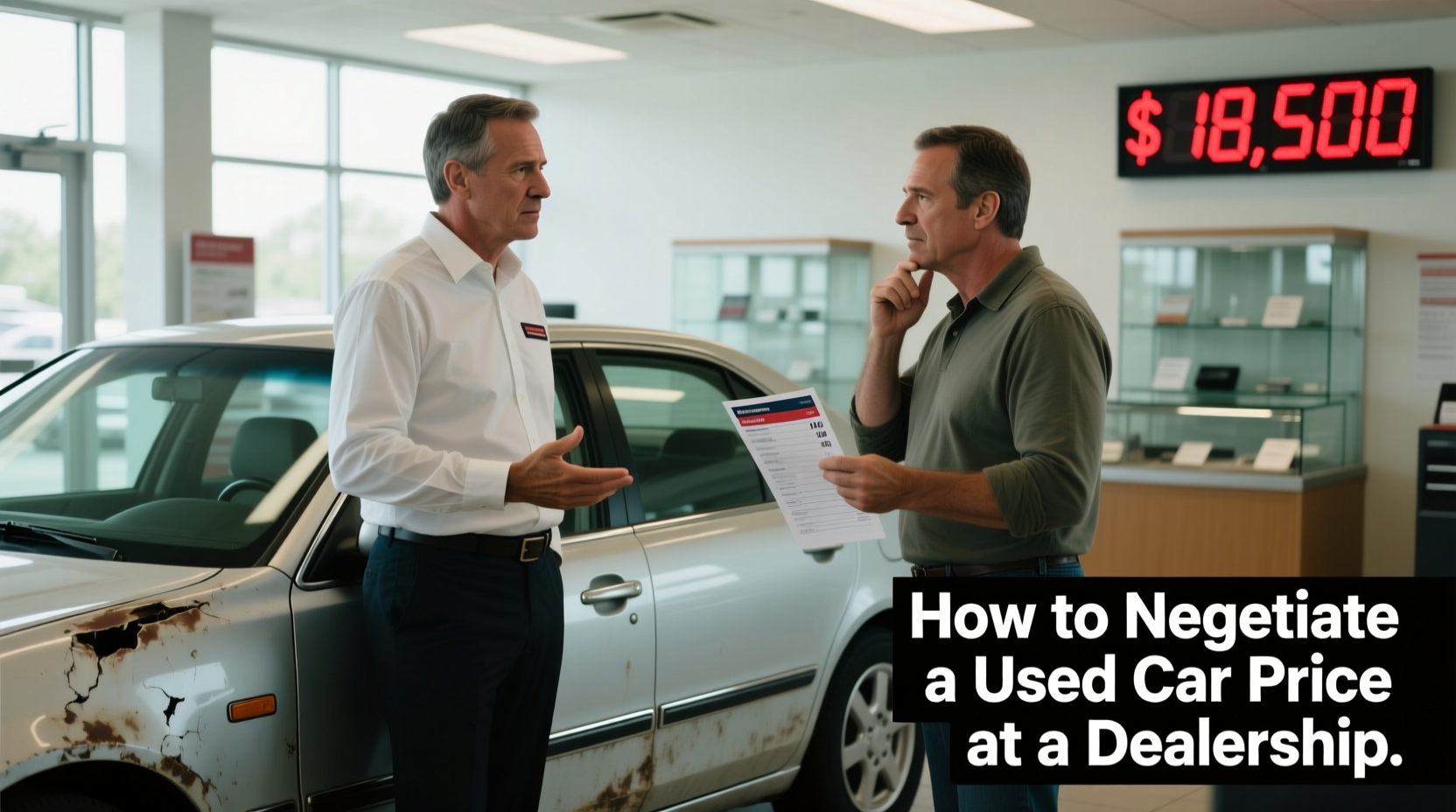 how to negotiate used car price at dealership
