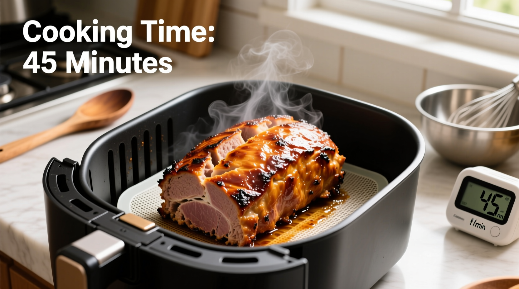 how long to cook meatloaf in air fryer