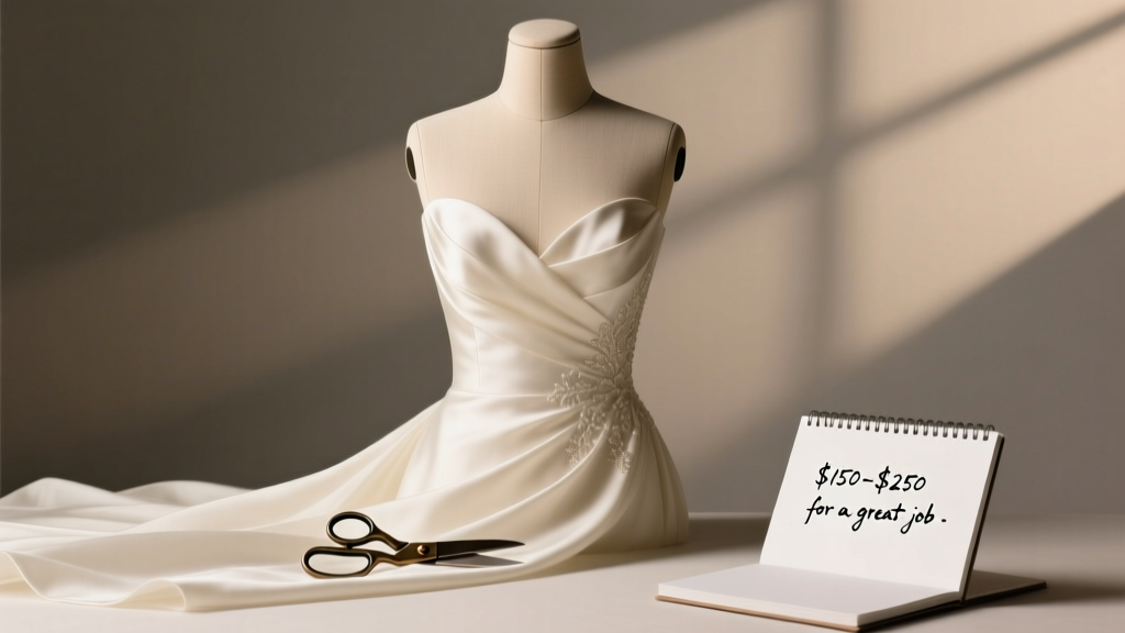 Wedding Dress Seamstress Tip: Exact Amounts & When (2026)