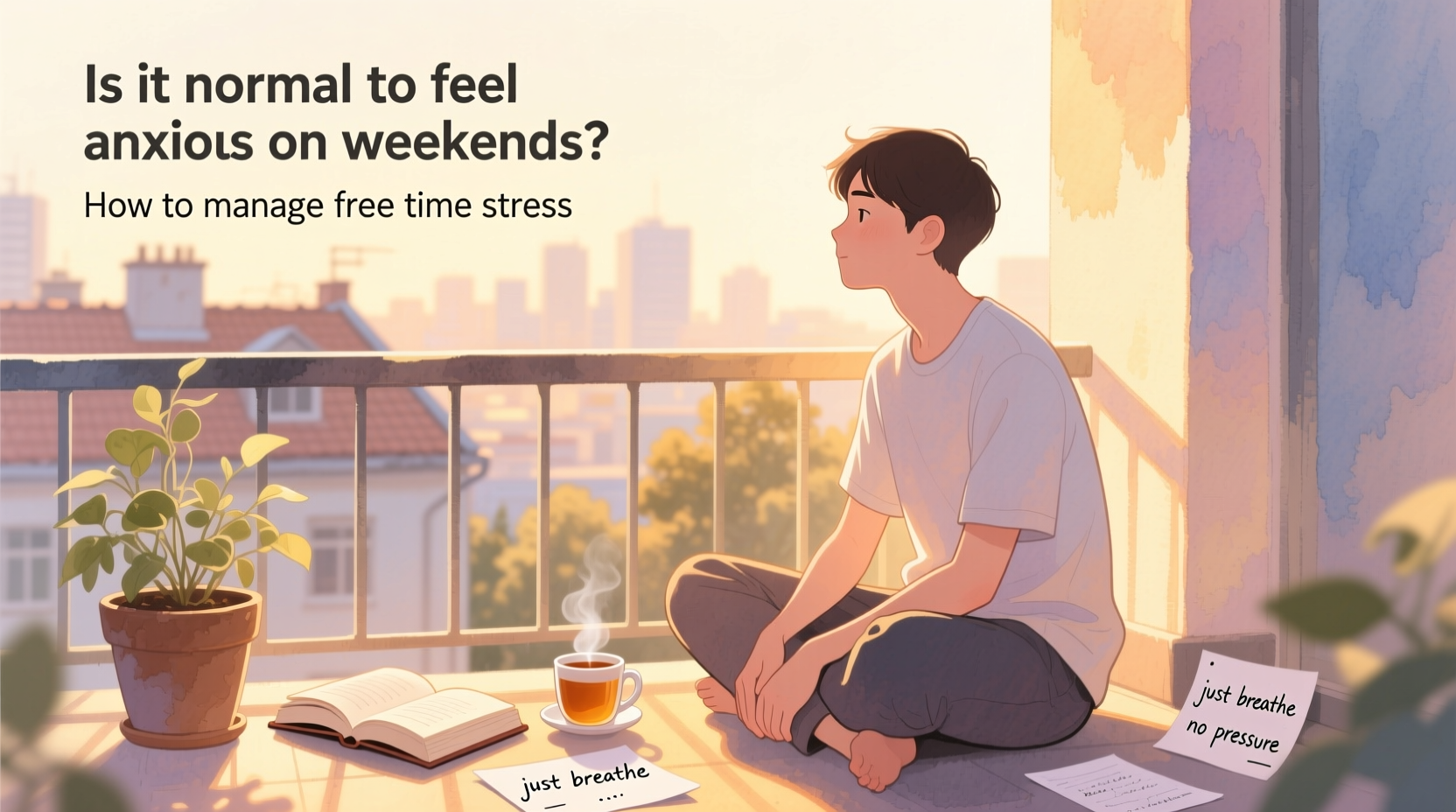is it normal to feel anxious on weekends and how to manage free time stress