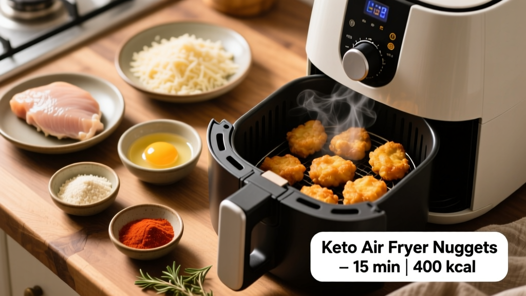 Homemade Keto Chicken Nuggets in Air Fryer