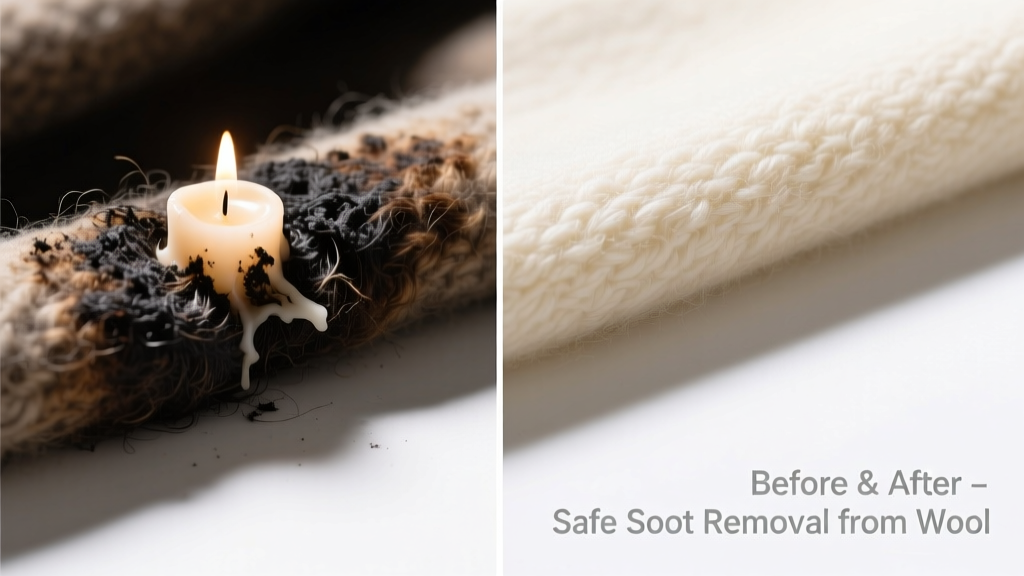 How to Remove Candle Soot from Wool Safely