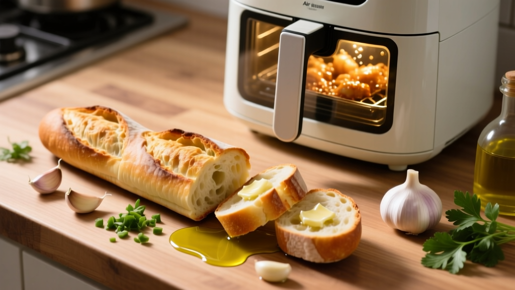 Air Fryer Garlic Bread Baguette: Crispy, Golden & Oil-Light