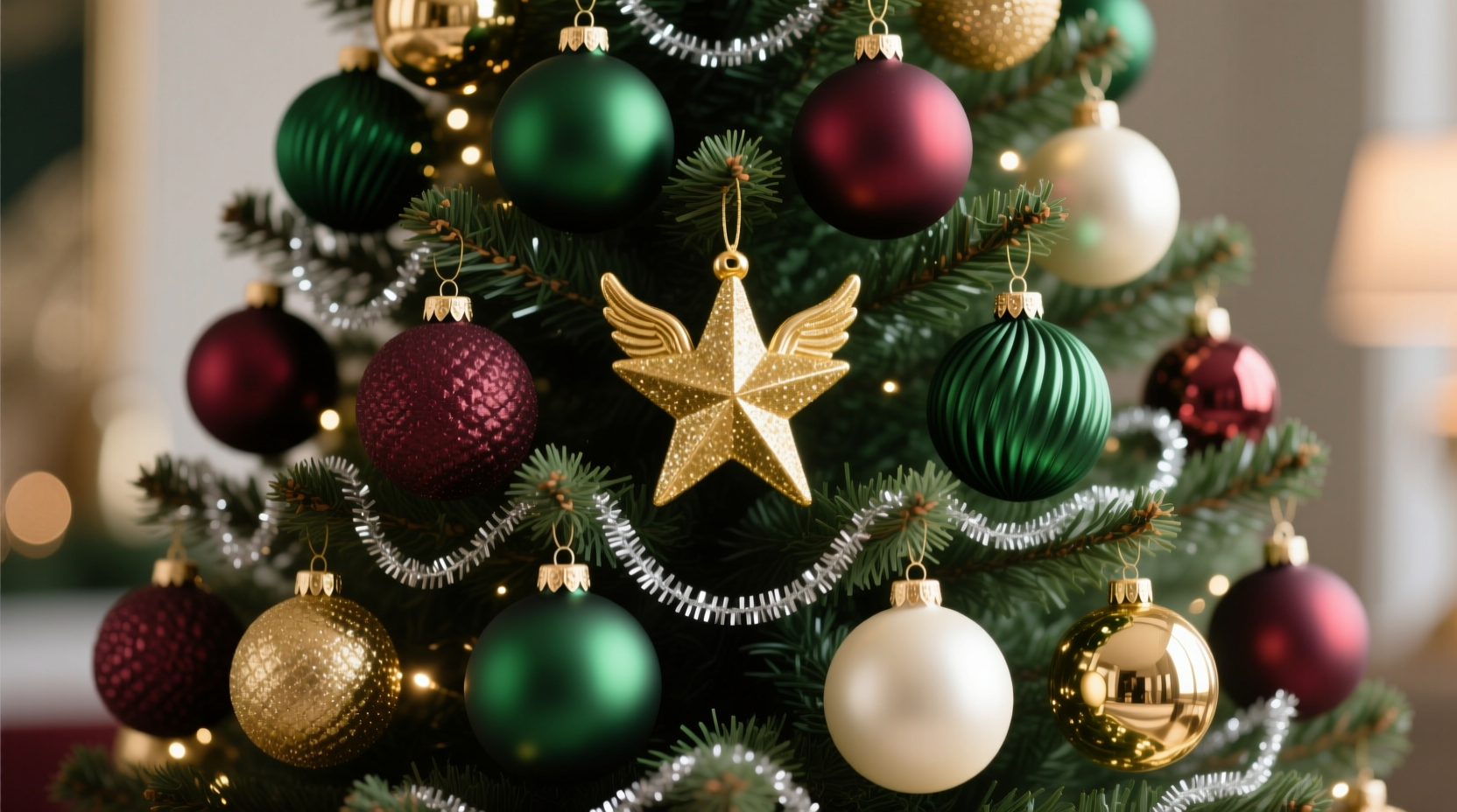 how to create a balanced color scheme for christmas tree decorations