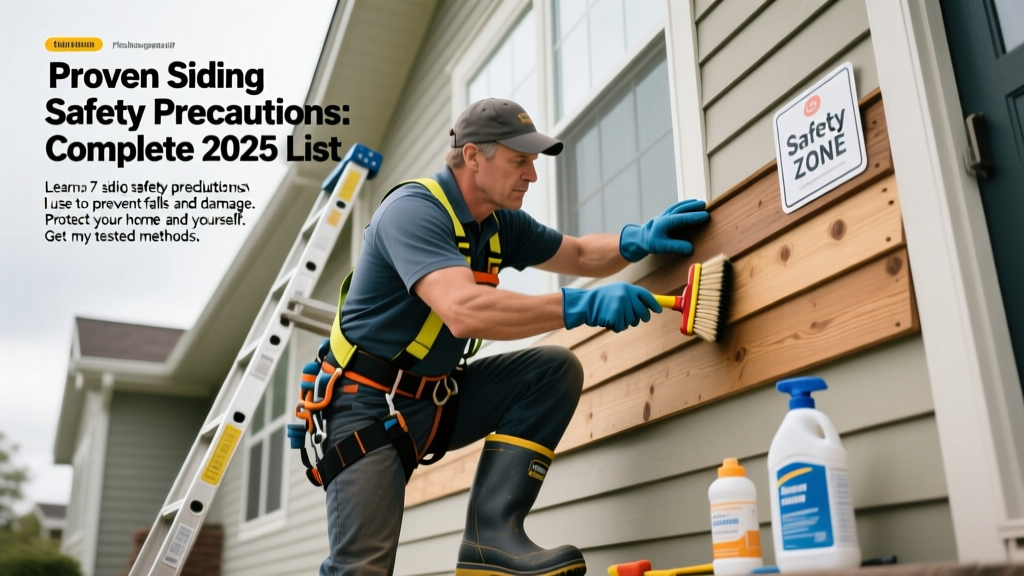 Proven Siding Safety Precautions: Complete 2026 List