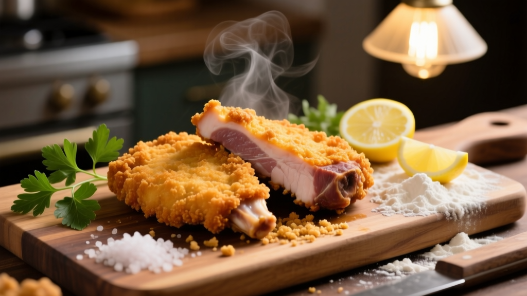 Air Fry Breaded Bone-In Pork Chops Perfectly