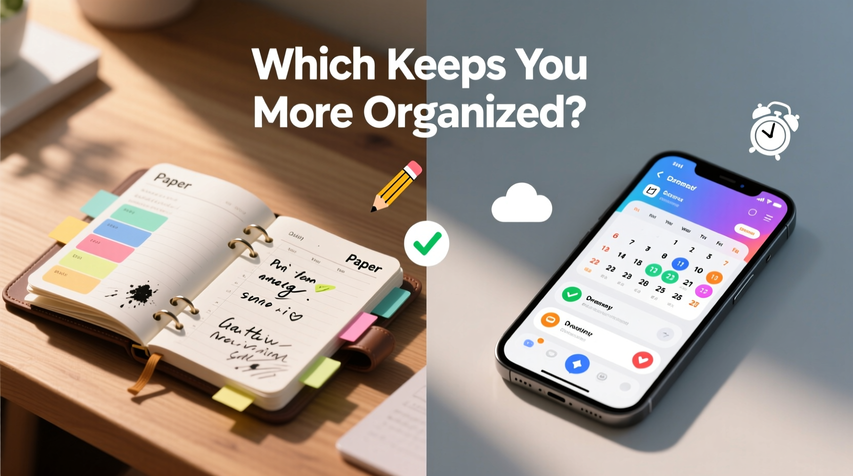 paper planner vs digital calendar which actually keeps you more organized