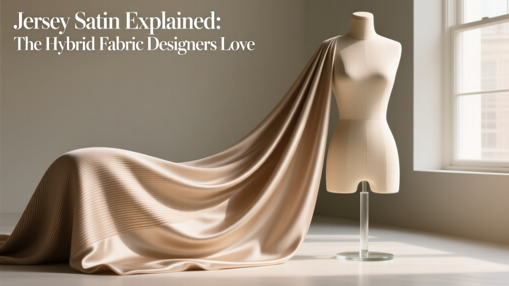Jersey Satin Explained: The Hybrid Fabric Designers Love
