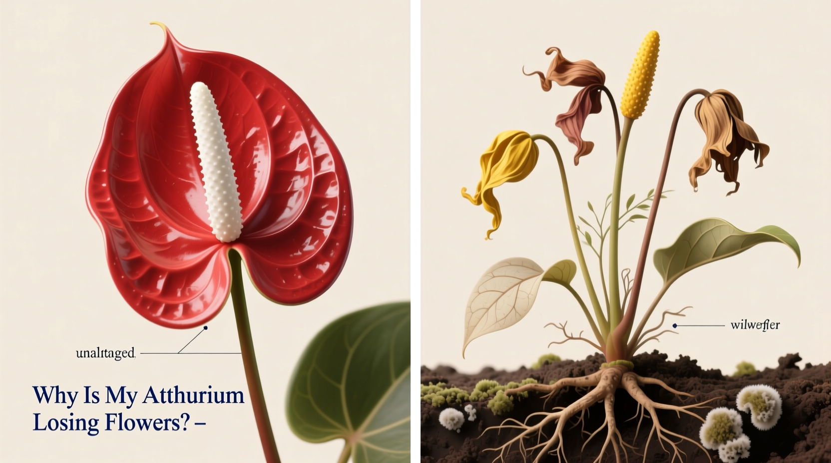 why is my anthurium losing flowers