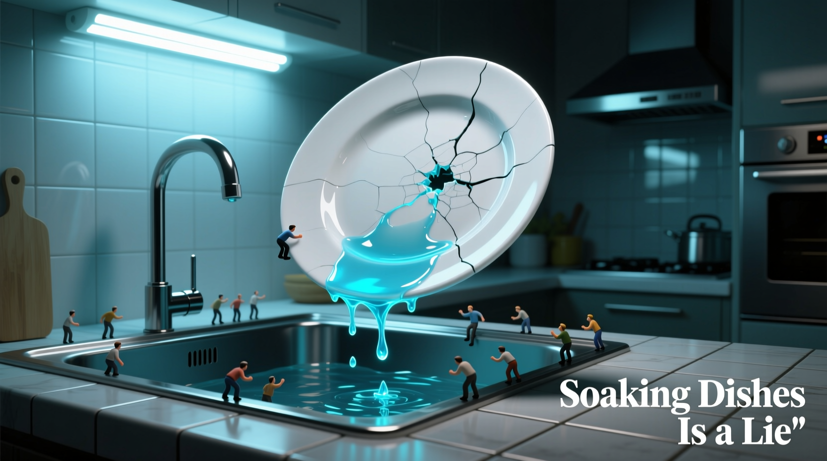 soaking dishes is a lie