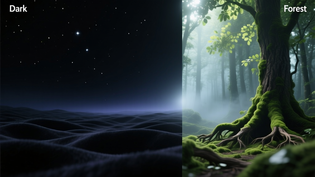 Dark vs Forest: Dream Symbol Comparison