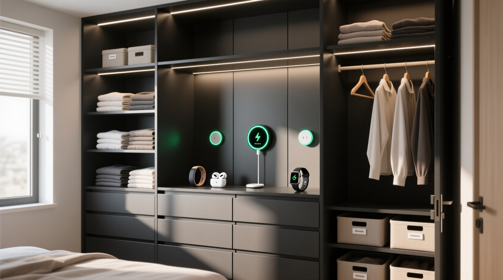 closet organization tips wearable docking zones