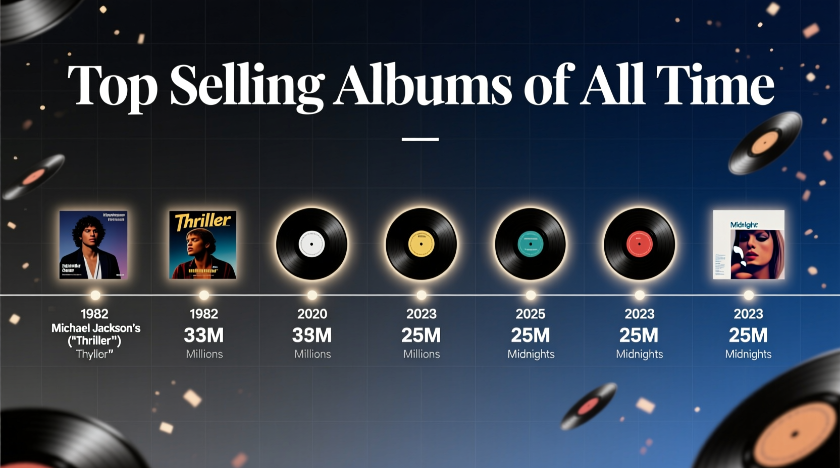 Top Selling Albums of All Time: Verified Rankings from Thriller to Taylor Swift
