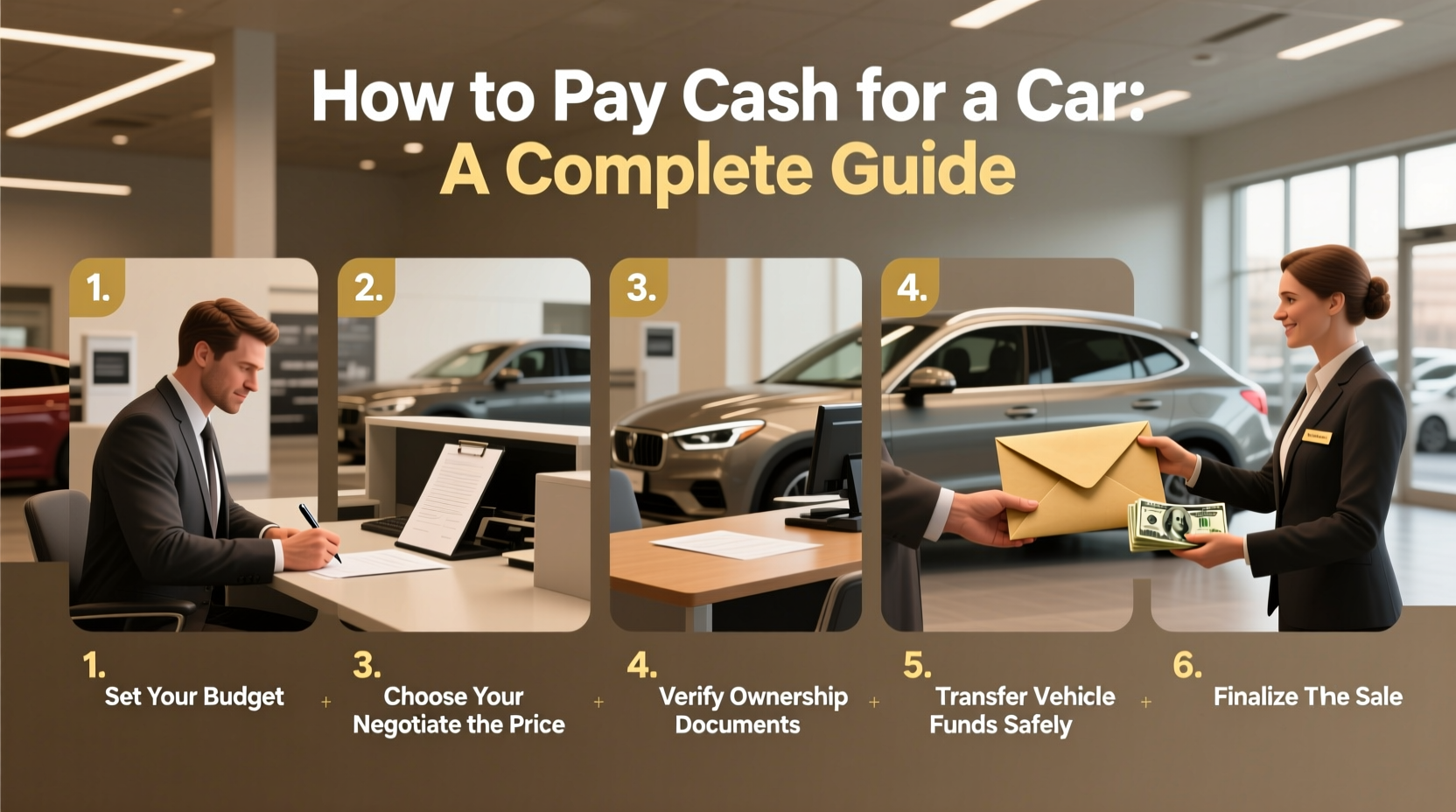 how to pay cash for a car