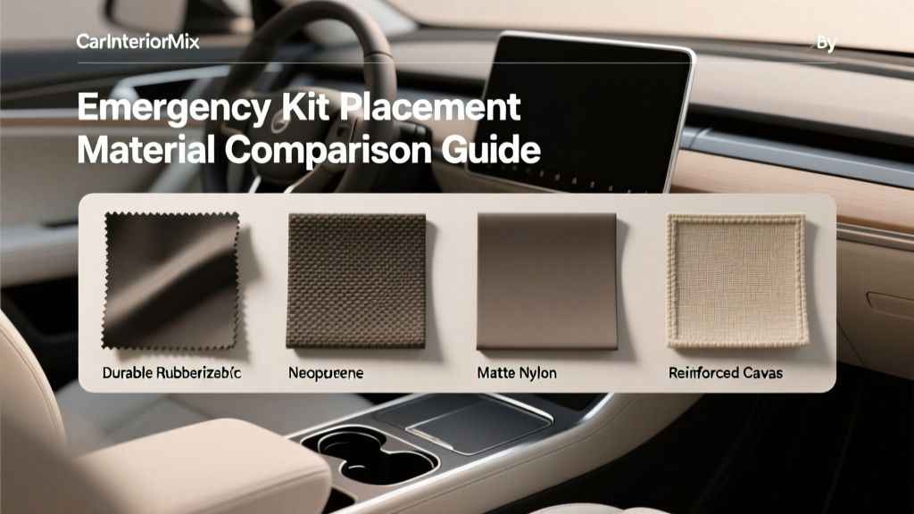 Emergency Kit Placement: Best Materials for Cars (2026)