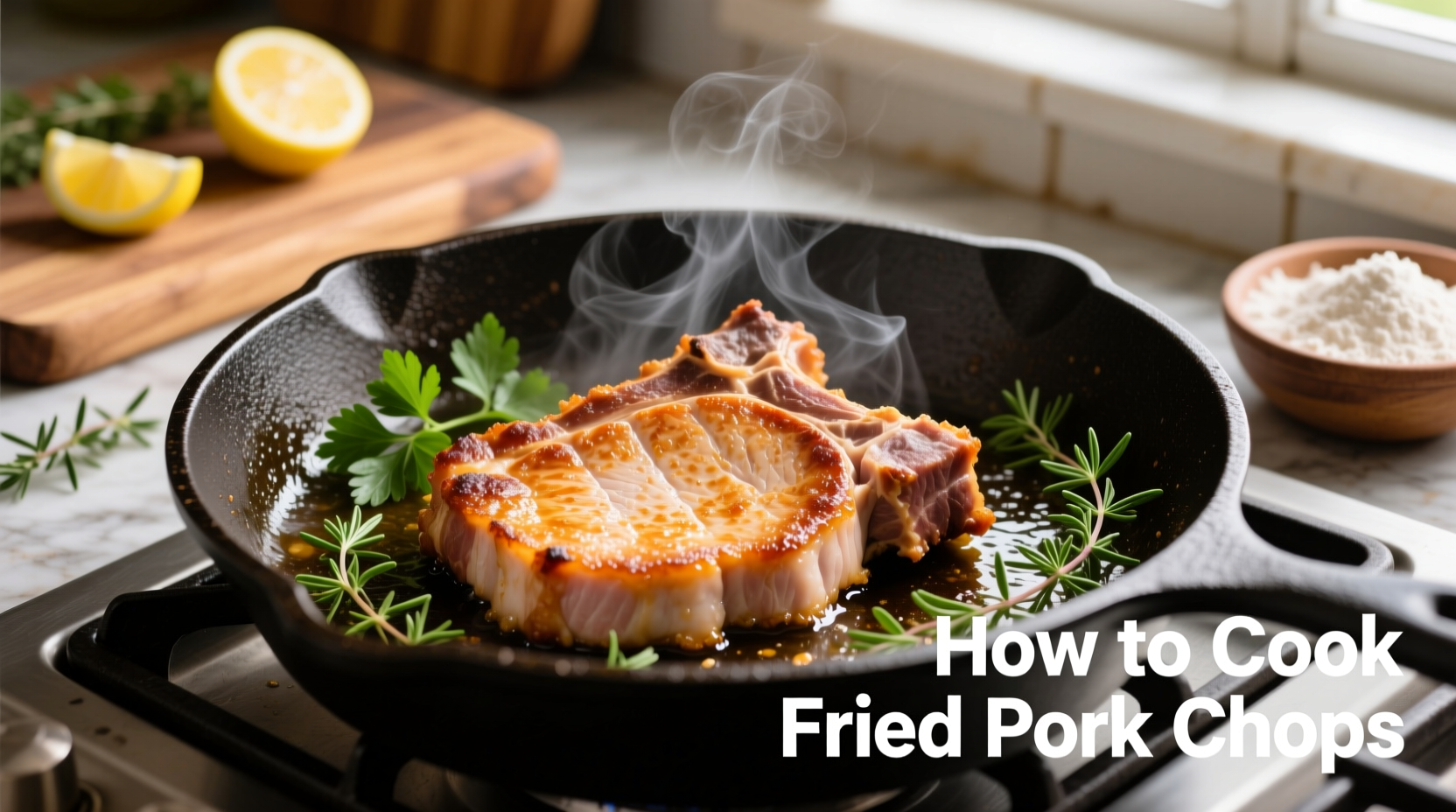 how do you cook fried pork chops