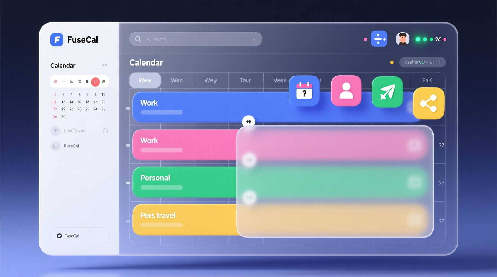 sync ical based calendars together with fusecal