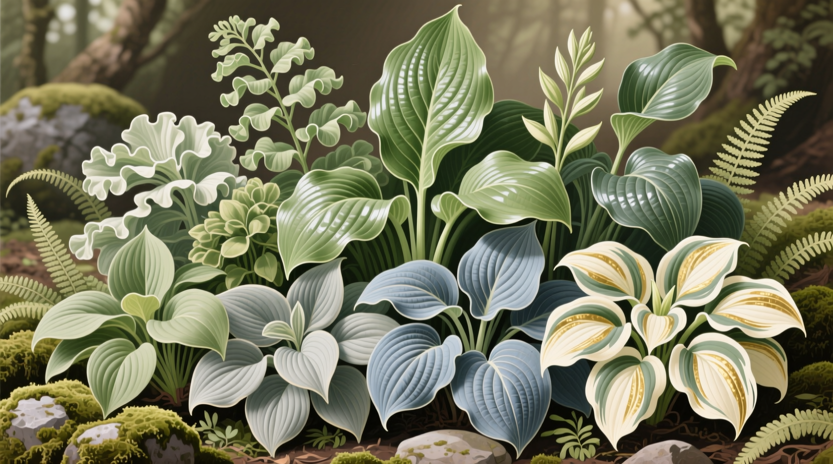 varieties of hostas