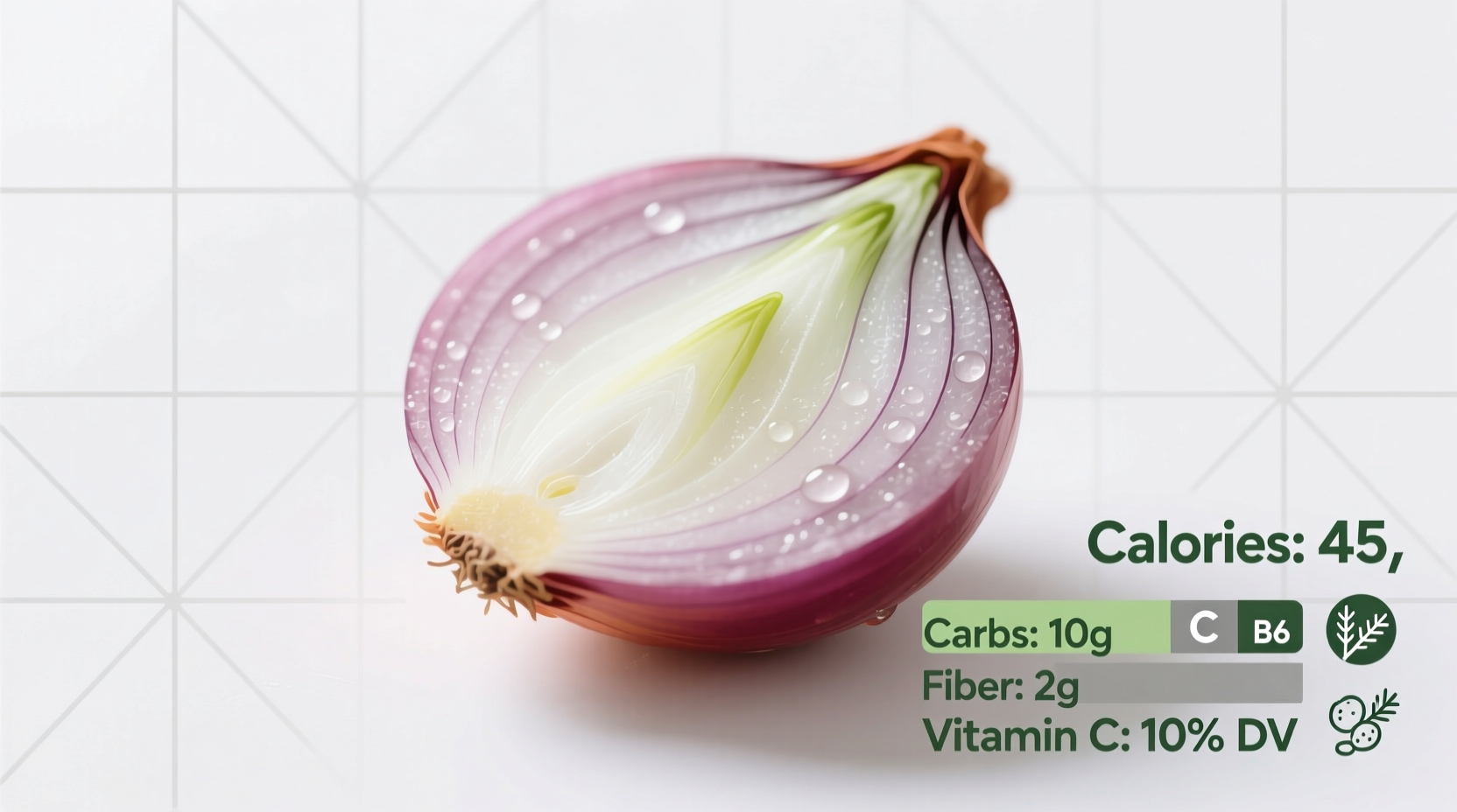 a single slice of onion nutritional overview