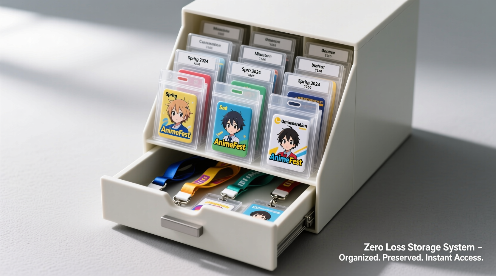 closet organization tips for anime badges