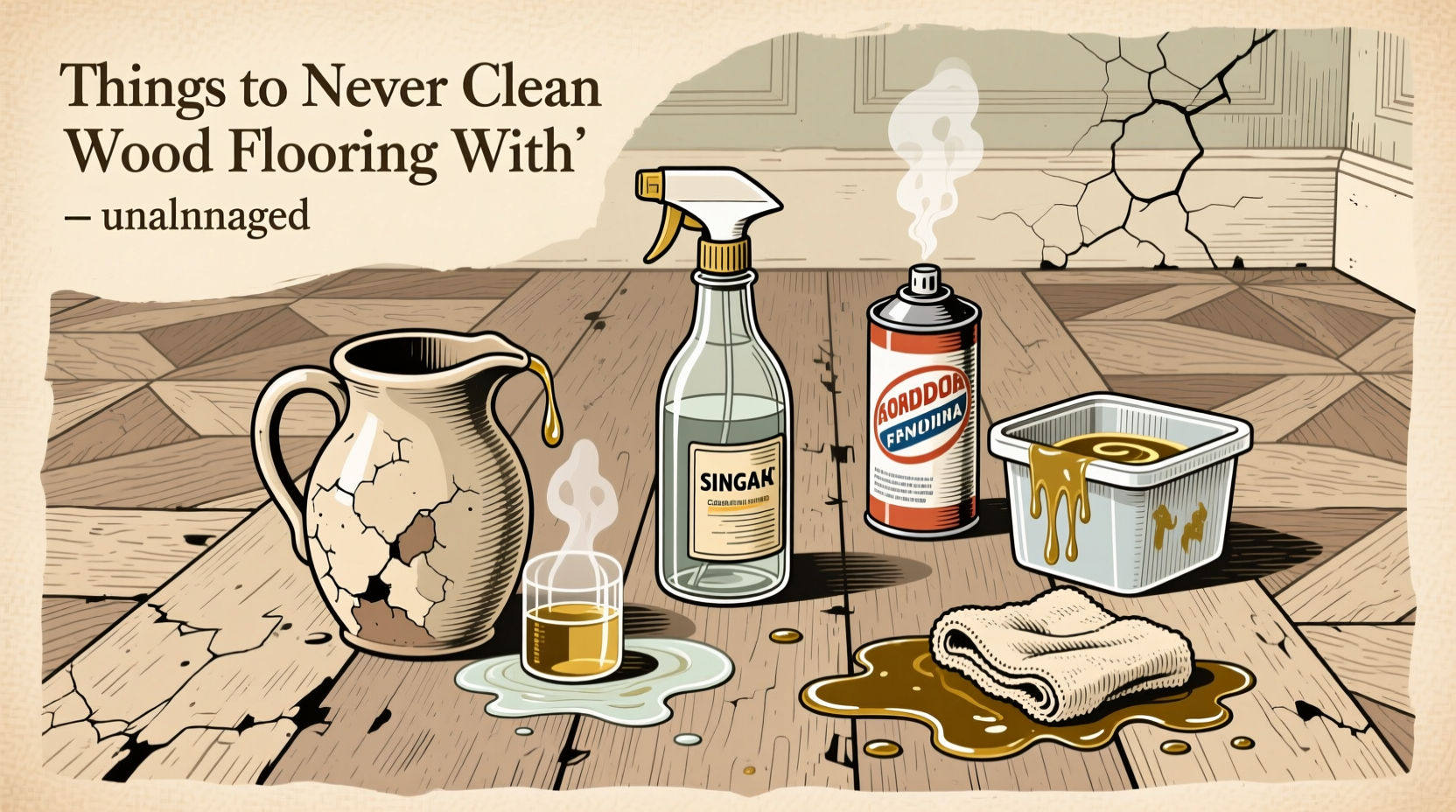 things to never clean wood flooring with