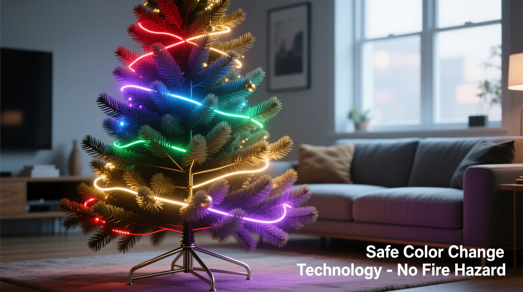 can you paint an artificial christmas tree to change its color safely