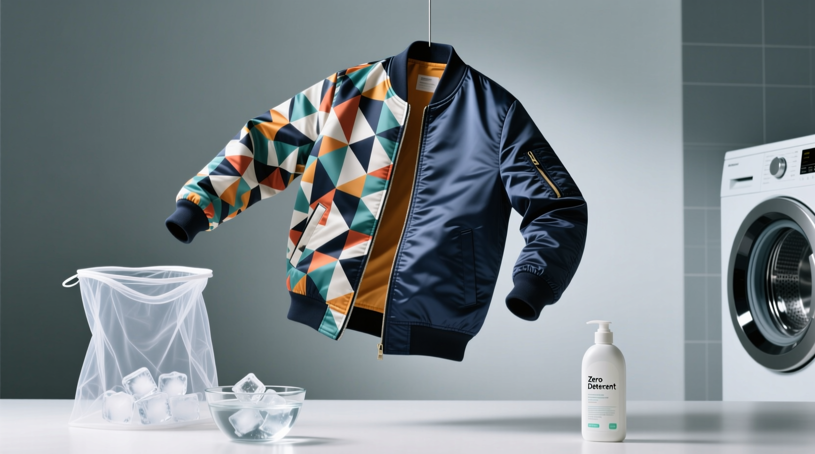 how to wash a reversible bomber jacket safely