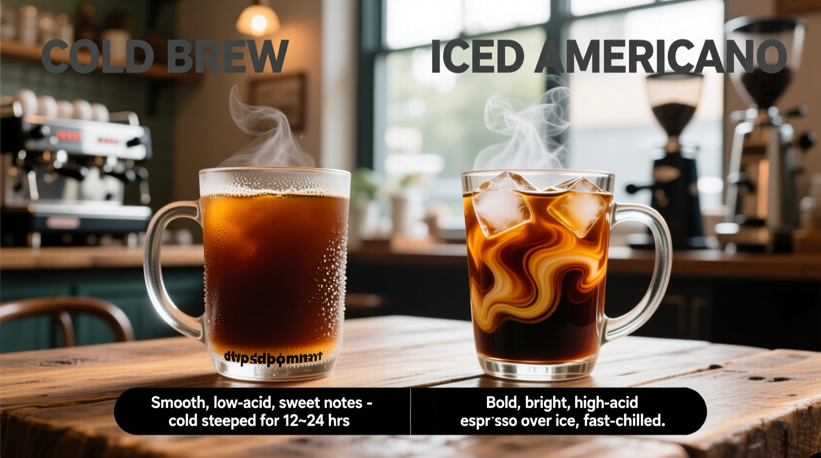cold brew vs iced americano taste difference explained