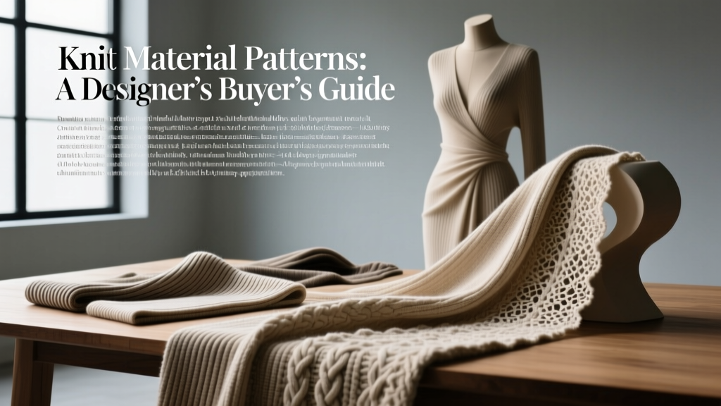 Knit Material Patterns: A Designer’s Buyer’s Guide