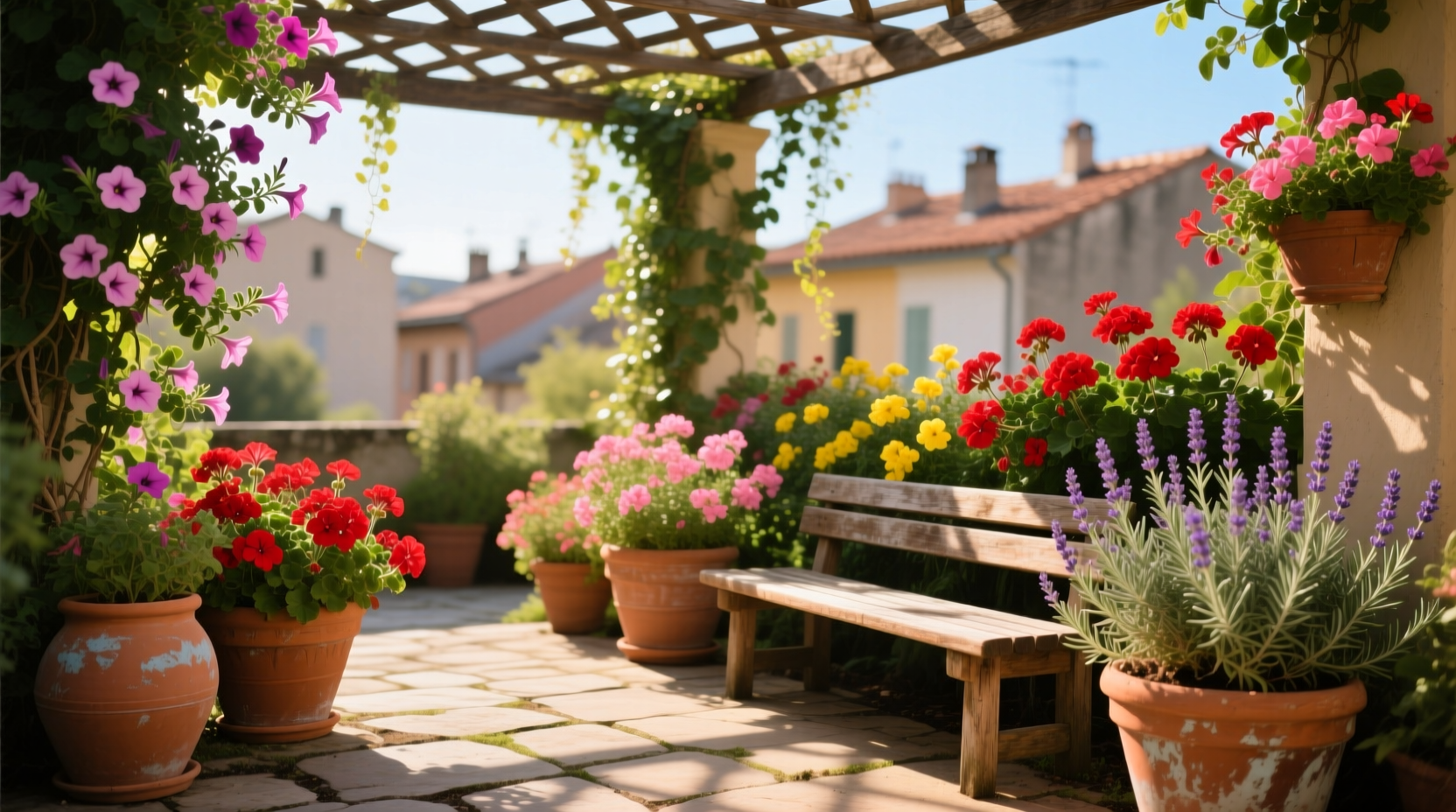 flower container garden