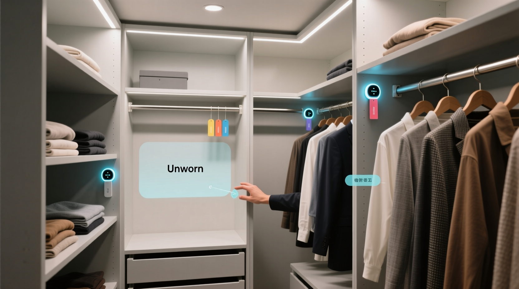 closet organizers with weight sensors useful or gimmick