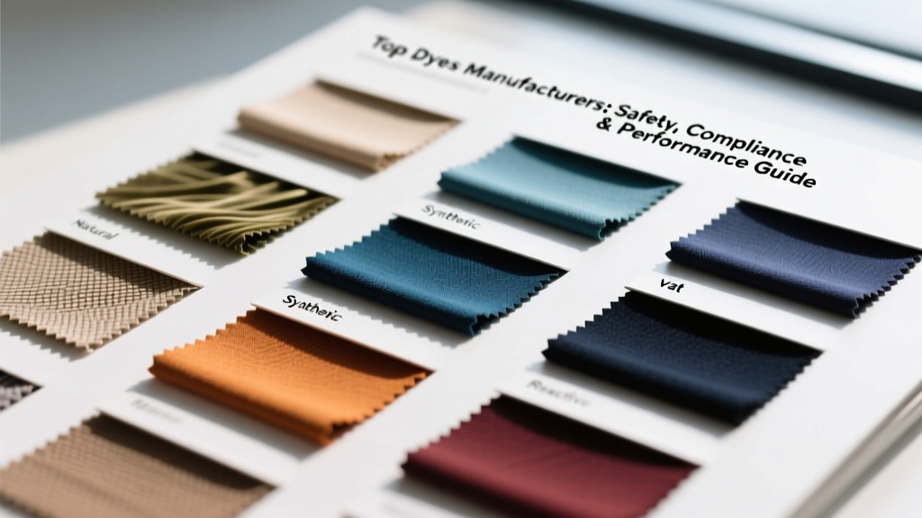 Top Dyes Manufacturers: Safety, Compliance & Performance Guide