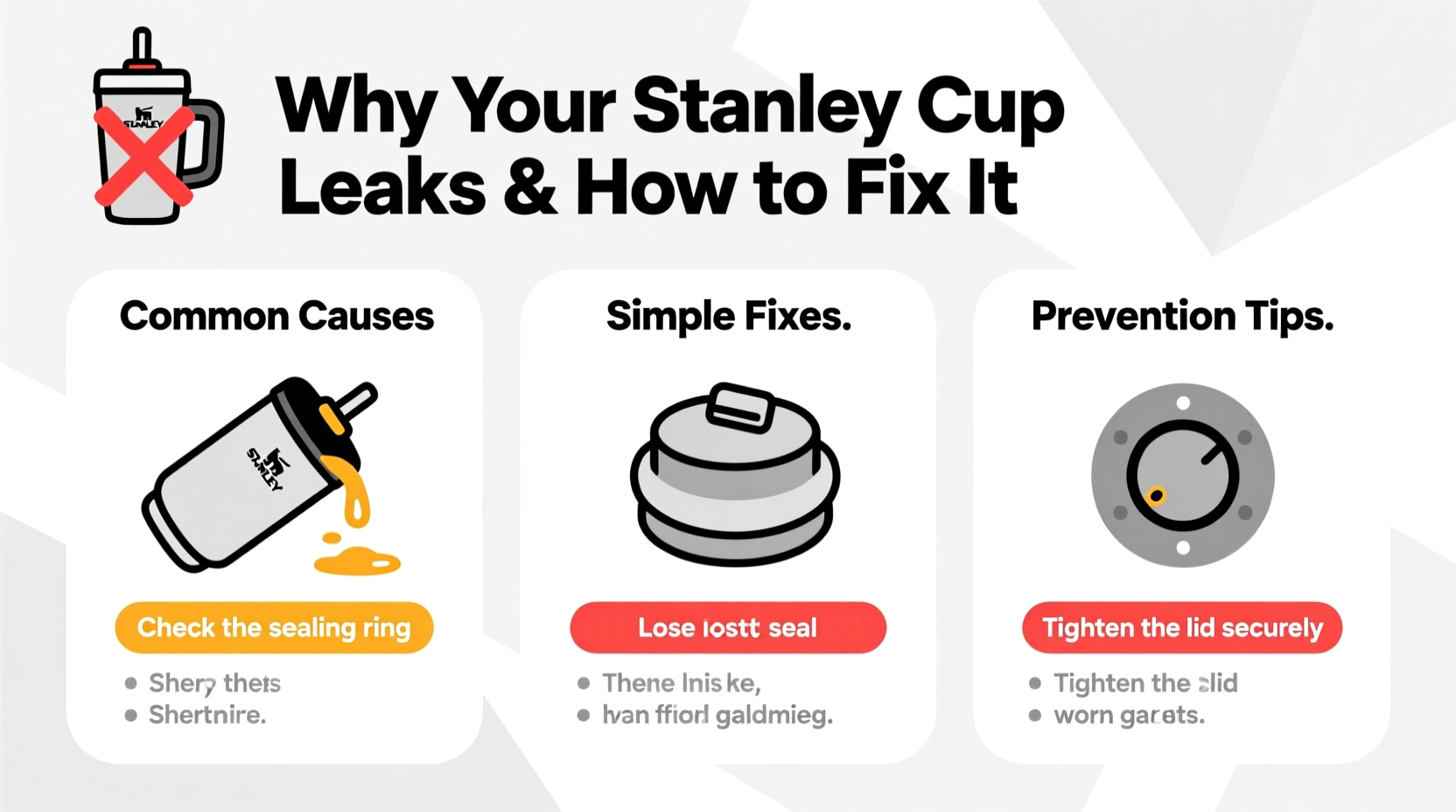 Why Does My Stanley Cup Leak When Tipped Over Simple Fixes To Stop The ...