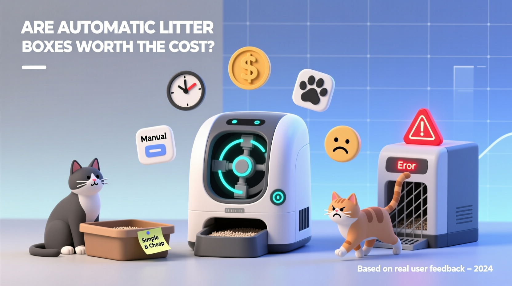 are automatic litter boxes worth the cost or just messy tech