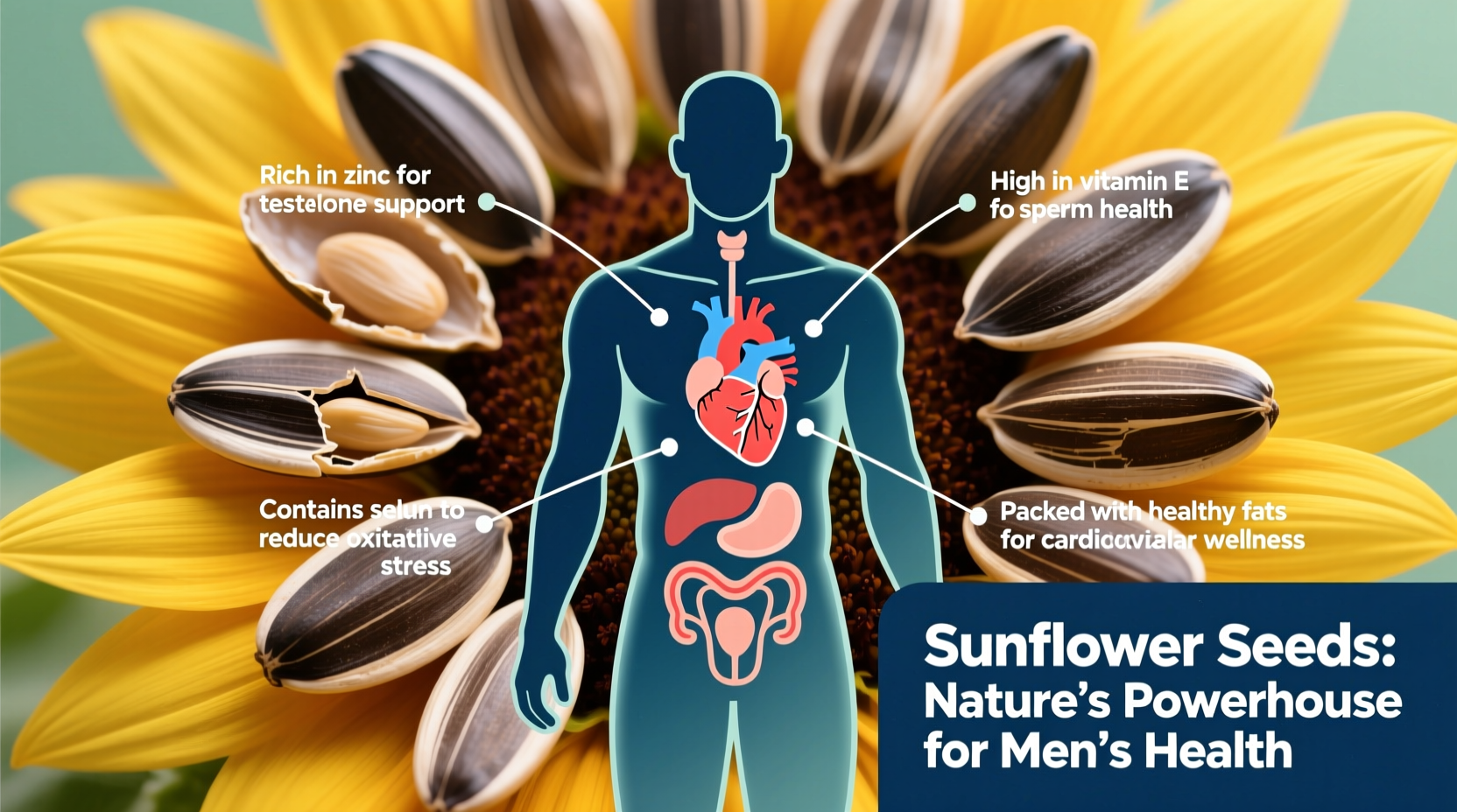 Sunflower Seeds Benefits for Men: Science-Backed Health Advantages