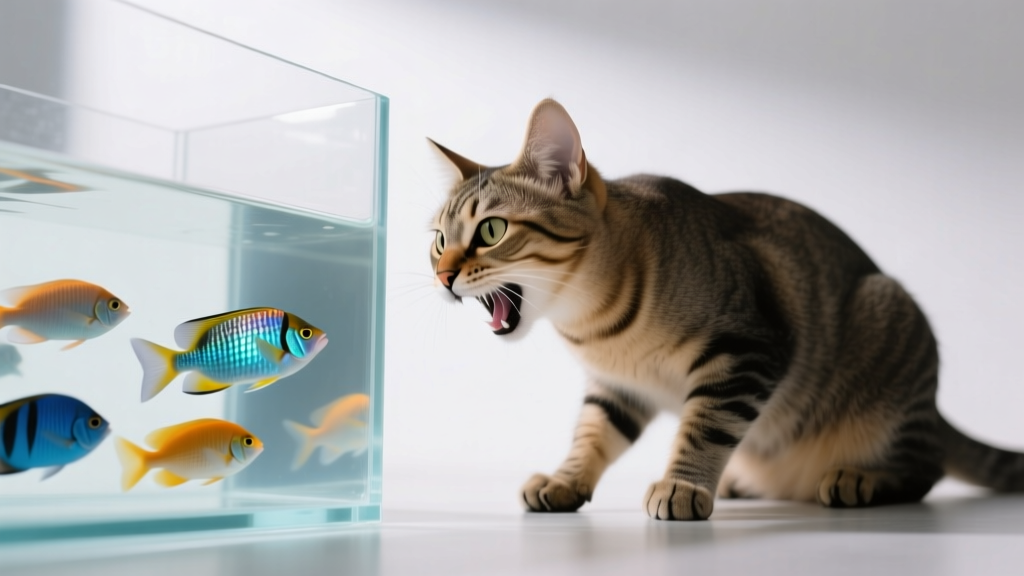 Cat Chattering at Fish Tanks: Aquatic Hunting Instinct