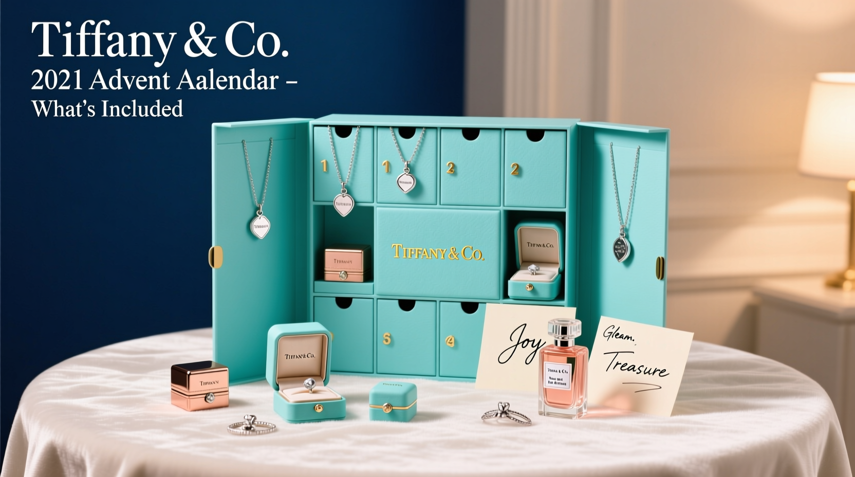 the interior of the 2021 tiffany co advent calendar