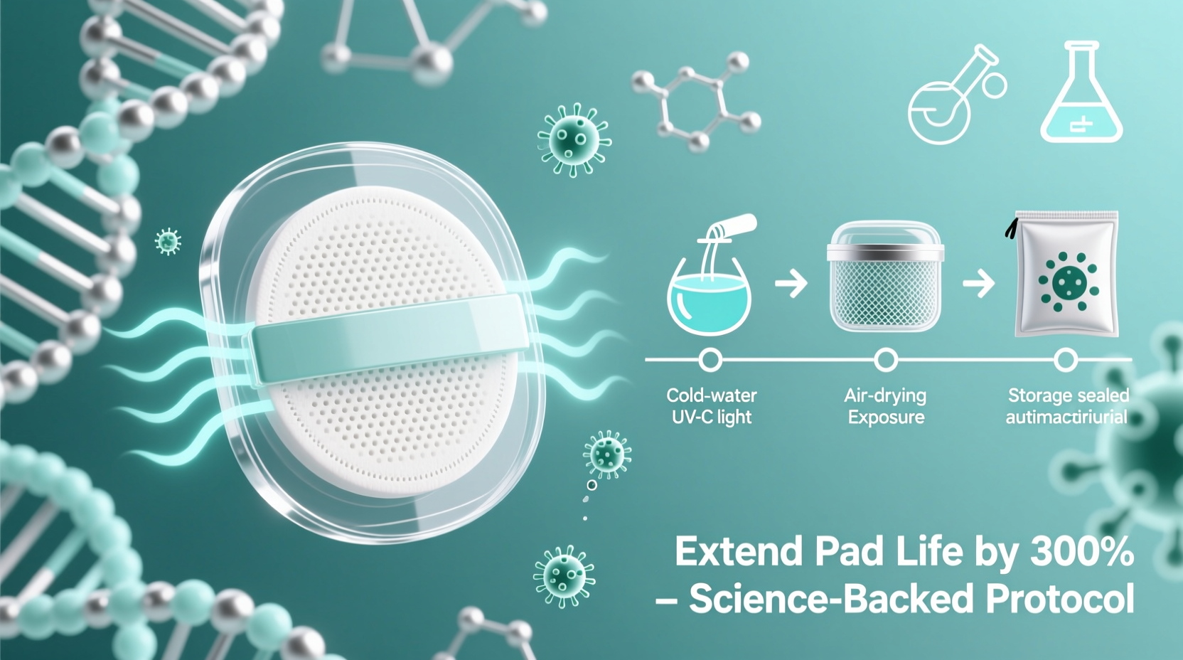 how to clean reusable makeup pads without bacteria