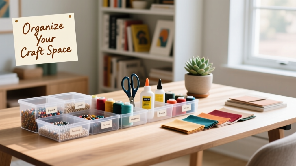 How to Organize Craft Supplies: Space-Smart System