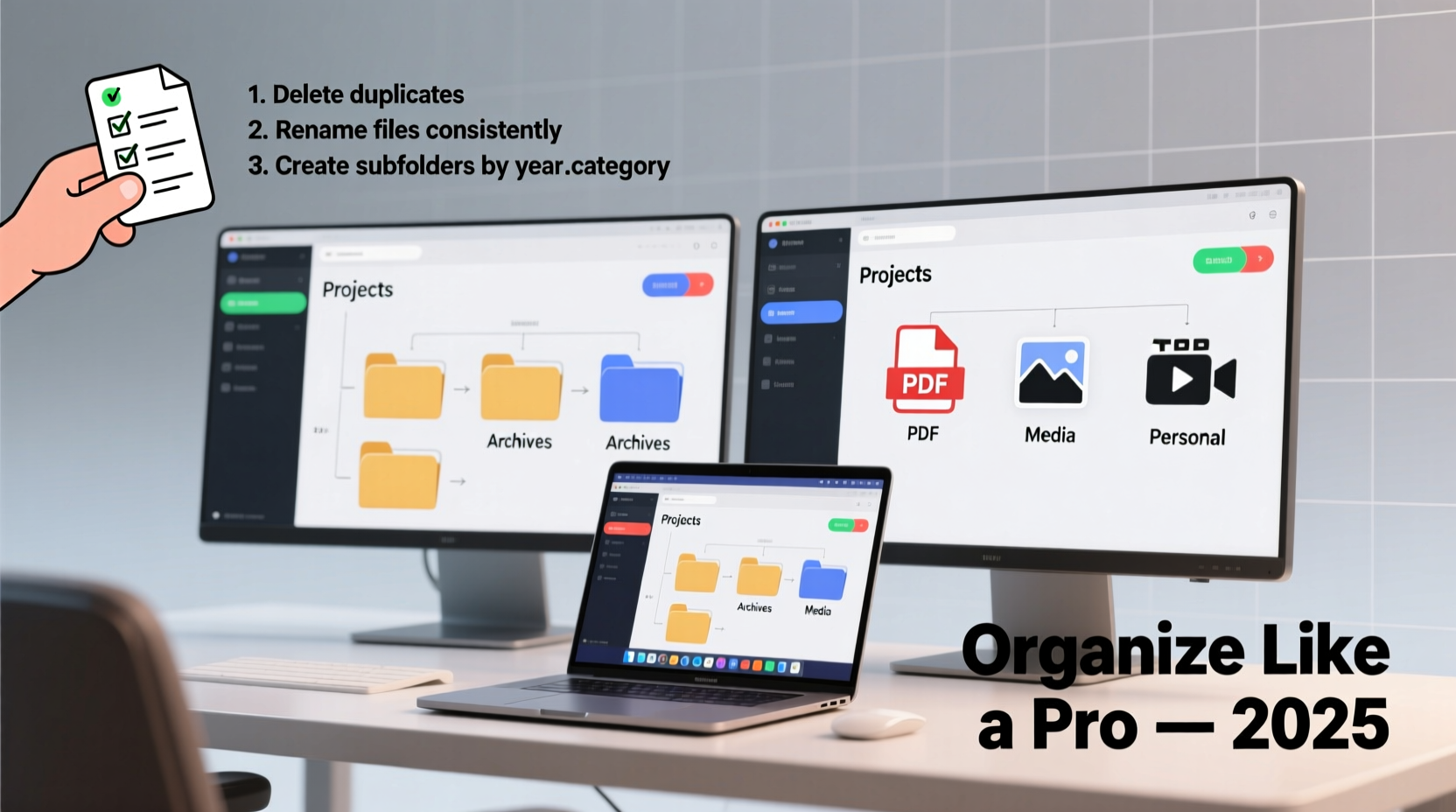 how to declutter your digital files and organize folders like a pro