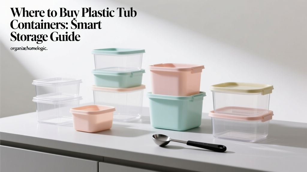 Where to Buy Plastic Tub Containers: Smart Storage Guide