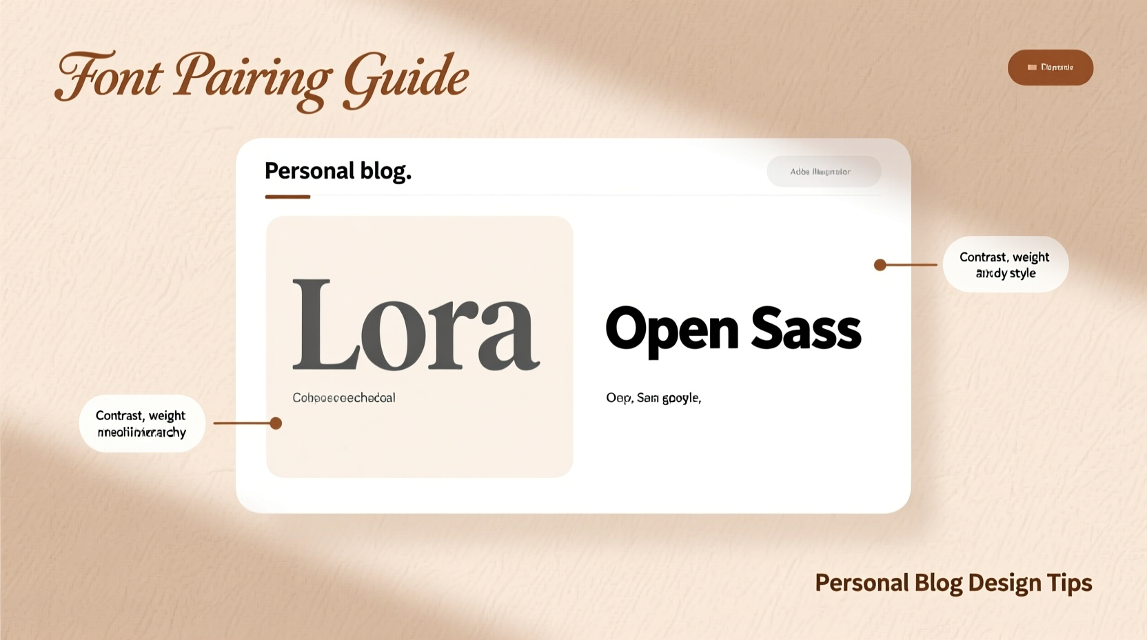 how to choose the right font pairing for a personal blog design