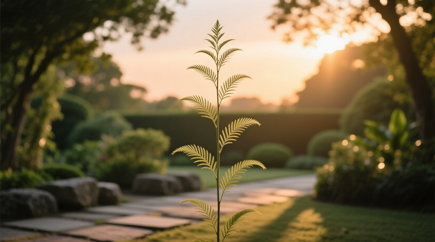 tall thin leaved plant