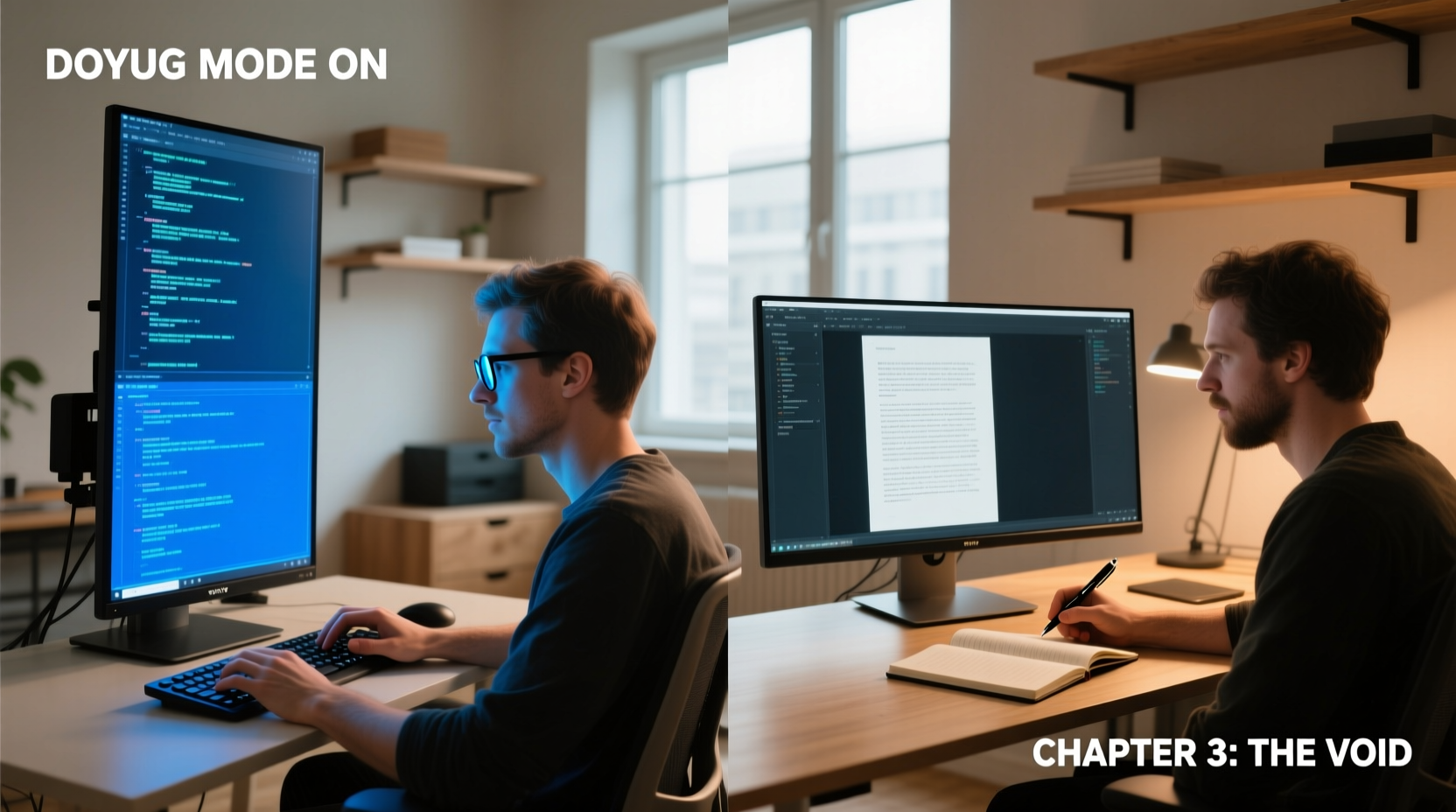 vertical monitors vs horizontal are coders and writers switching sides
