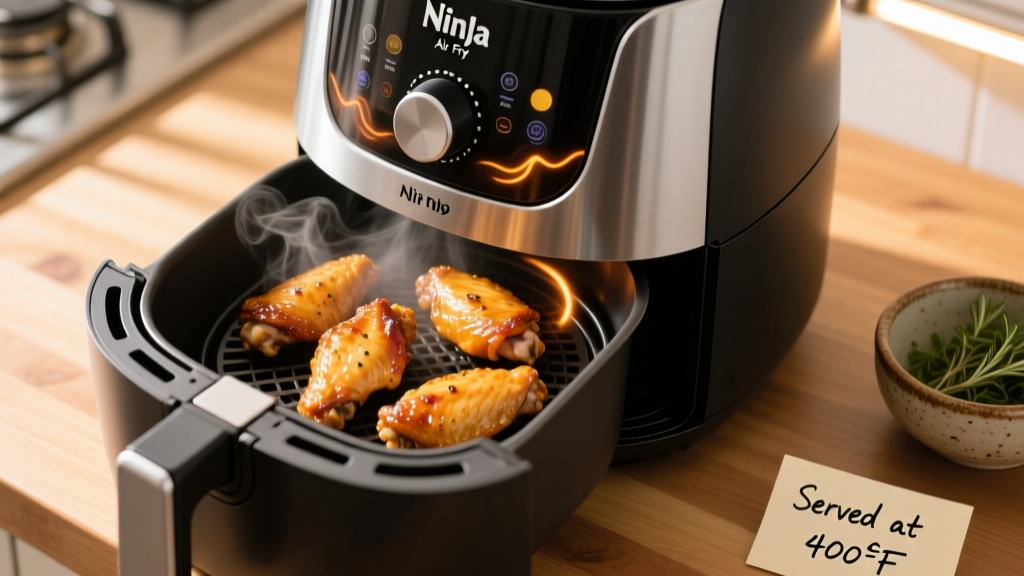 Perfect Frozen Chicken Wings in a Ninja Air Fryer