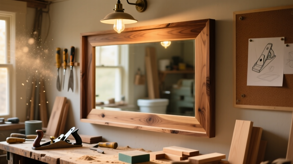 DIY Bathroom Mirror Frame: Wood, Simple & Custom