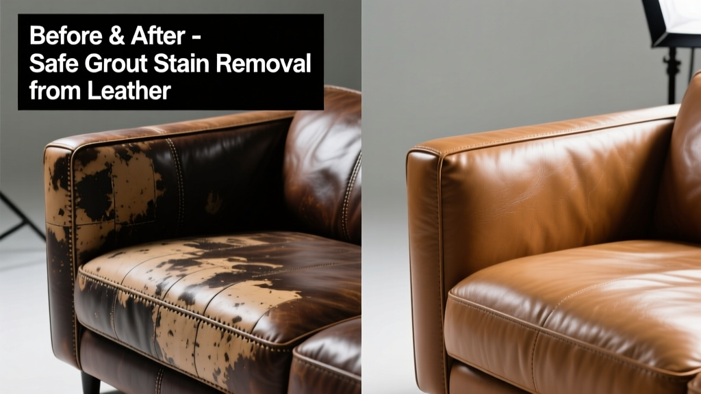 How to Remove Tile Grout Stain from Leather Safely